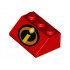 Slope 45 2 x 3 with Incredibles Symbol Pattern: {ярко червен}