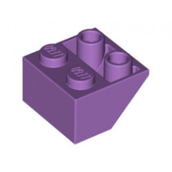 Покривна плочка 2X2/45° инверсна (*) с плосък долен пин: {умерено лавандулов}
