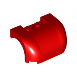 Vehicle, Mudguard 3 x 4 x 1 2/3 Curved Fenders: {ярко червен}