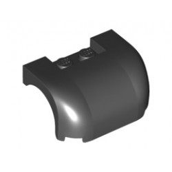 Vehicle, Mudguard 3 x 4 x 1 2/3 Curved Fenders: {черен}