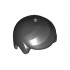 Minifigure, Hair Male Smooth and Parted, Hole for Pin on Top: {черен}