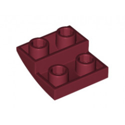 Тухличка 2X2X2/3 инверсна дъга: {нов тъмно червен}