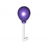 Minifigure, Utensil Thin Bar with Handle with Dark Purple Balloon: {бял}