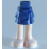 Mini Doll Friends Hips and Layered Skirt, Light Nougat Legs and White Sandals Pattern: {земно син}