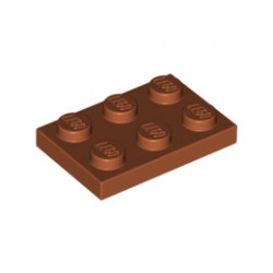 Плочка 2X3 : {тъмно оранжев}