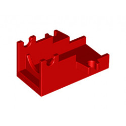 Projectile Launcher Part, Cannon Base 2 x 4 : {ярко червен}