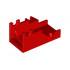 Projectile Launcher Part, Cannon Base 2 x 4 : {ярко червен}