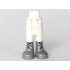 Mini Doll Friends Hips and Trousers with Back Pockets with Flat Silver Boots with Clasps Pattern: {бял}