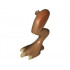 Dinosaur Leg Large (Rear) Stygimoloch Left with Pin, Tan Claws and Dark Orange Blotch Pattern: {умерен нуга}