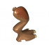 Dinosaur Leg Large (Rear) Stygimoloch Right with Pin, Tan Claws and Dark Orange Blotch Pattern: {умерен нуга}