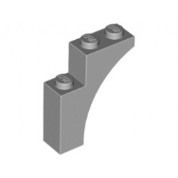 Тухличка с дъга 1X3X3: {умерено каменно сив}