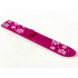 Minifigure, Utensil Ski 6L (48mm Long) with White Snowflakes and Dots Pattern: {ярко червеникаво-виолетов}