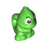 Chameleon, Upright with Hole on Top and Hole on Tail with Black Eyes Pattern (Pascal): {ярко зелен}