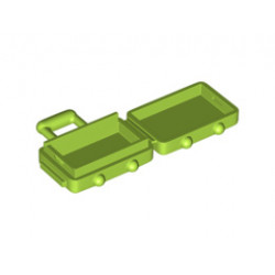 Minifigure, Utensil Suitcase with Long Handle: {ярко жълто-зелен}