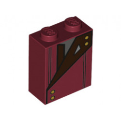 Тухличка 1X2x2 No.: {нов тъмно червен}
