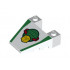 Wedge 4 x 4 Taper with Stud Notches with Cargo Pattern: {бял}