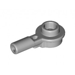 Кръгла плочка 1X1 с хоризонтален вал 3.2 mm: {умерено каменно сив}