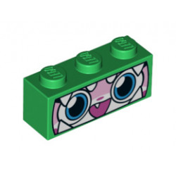 Тухличка 1X3, NO. 30: {тъмно зелен}