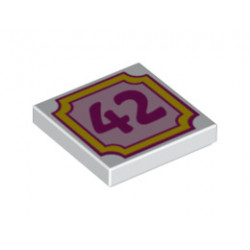 Плоска плочка 2x2 No.: {бял}