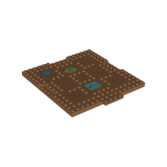 Плочка 16X16X6.4, NO. 6: {умерен нуга}