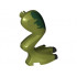 Dinosaur Leg Large (Rear) Dilophosaurus Right with Pin, Black Claws and Dark Green Blotch Pattern: {маслинено зелен}