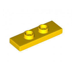 Плочка 1X3 с 2 пъпки: {ярко жълт}