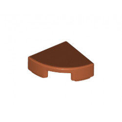 1/4 Кръгла плочка 1X1: {тъмно оранжев}