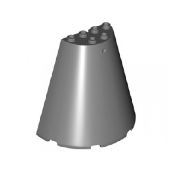 Полуконус 8X6X4: {тъмно каменно сив}