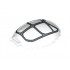 Windscreen 8 x 6 x 2 1/3 Bubble Canopy with Bar Handle with Silver Frame Pattern (76081) : {прозрачен}