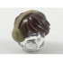 Minifigure, Hair Short Tousled with Dark Tan Earmuffs Pattern: {тъмно кафяв}