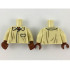 Torso Closed Jacket with Pocket, Dark Tan Wrinkles, White Shirt, Dark Red and Bright Light Orange Tie Pattern / Tan Arms / Reddish Brown Hands : {тухлено жълт}