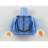 Torso Robes with 3 Silver Frog Clasps, Medium Blue Details, Medium Nougat Belt Pattern / Bright Light Blue Arms / Light Nougat Hands : {светло кралско син}