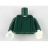 Torso Robe with Gathers, White Neck Pattern / Dark Green Arms / White Hands: {земно зелен}