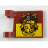 Flag 2 x 2 Square with Gryffindor House Crest Pattern: {нов тъмно червен}