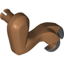 Dinosaur Leg Small (Front) Tyrannosaurus rex with Black Claws Pattern - Right: {умерен нуга}