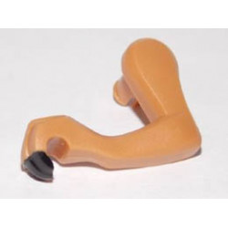 Dinosaur Leg Small (Front) Raptor Left with Black Claws Pattern : {умерен нуга}