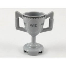 Minifigure, Utensil Trophy Cup with Tri-Wizard Cup Pattern: {умерено каменно сив}