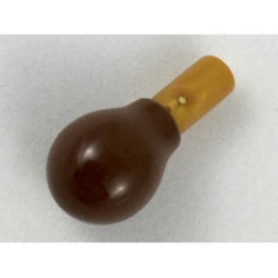 Minifigure, Utensil Musical Instrument, Maraca with Reddish Brown Bulb Pattern (Potion Flask): {топло златист}