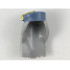 Minifigure, Hair Combo, Hat with Hair Long and Straight, Sand Blue Hat with Gold Tassel Pattern: {умерено каменно сив}