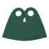 Minifigure, Cape Cloth, Very Short, Tear-Drop Neck Cut - Spongy Stretchable Fabric: {земно зелен}