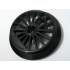 Train Wheel RC Train, Spoked with Technic Axle Hole and Counterweight, 37 mm D. (Flanged Driver) : {черен}