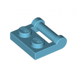 Плочка 1X2 с вал 3.18: {умерено небесносин}
