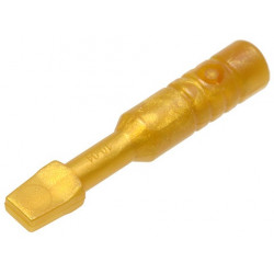 Minifigure, Utensil Tool Screwdriver - Wide Head - 3-Rib Handle : {топло златист}