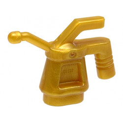 Minifigure, Utensil Tool Oil Can - Ribbed Handle : {топло златист}