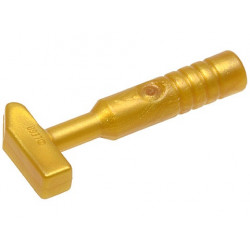 Minifigure, Utensil Tool Cross Pein Hammer - 3-Rib Handle: {топло златист}