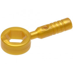 Minifigure, Utensil Tool Box Wrench - 3-Rib Handle : {топло златист}