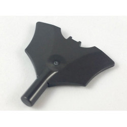 Minifigure, Weapon Batarang with Bar on Bottom: {титаниево метален}