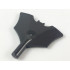 Minifigure, Weapon Batarang with Bar on Bottom: {титаниево метален}