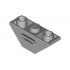 Slope, Inverted 45 3 x 1 Double with Black and Dark Bluish Gray Lines Pattern (Voltron Mouth): {умерено каменно сив}