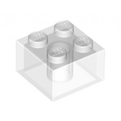 Brick 2 x 2: {прозрачен}
